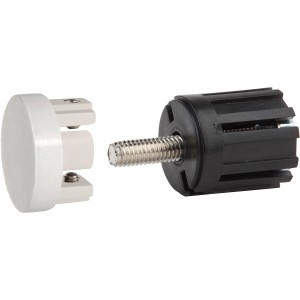 Terminali per bastone per tenda Mydeco Match Bianco, Ø 2 cm, vista dettagliata.