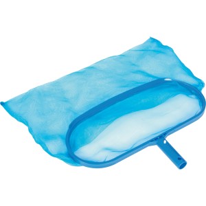 Retino da piscina blu per la pulizia delle piscine.