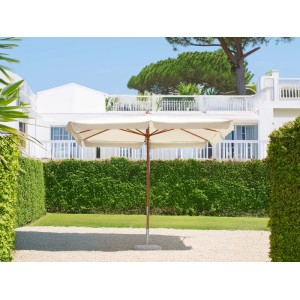 Ombrellone da giardino a palo centrale 300x200 cm ecru`