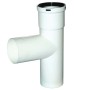 Raccordo a T MMF Ø60 in PP per scarico condensa bianco
