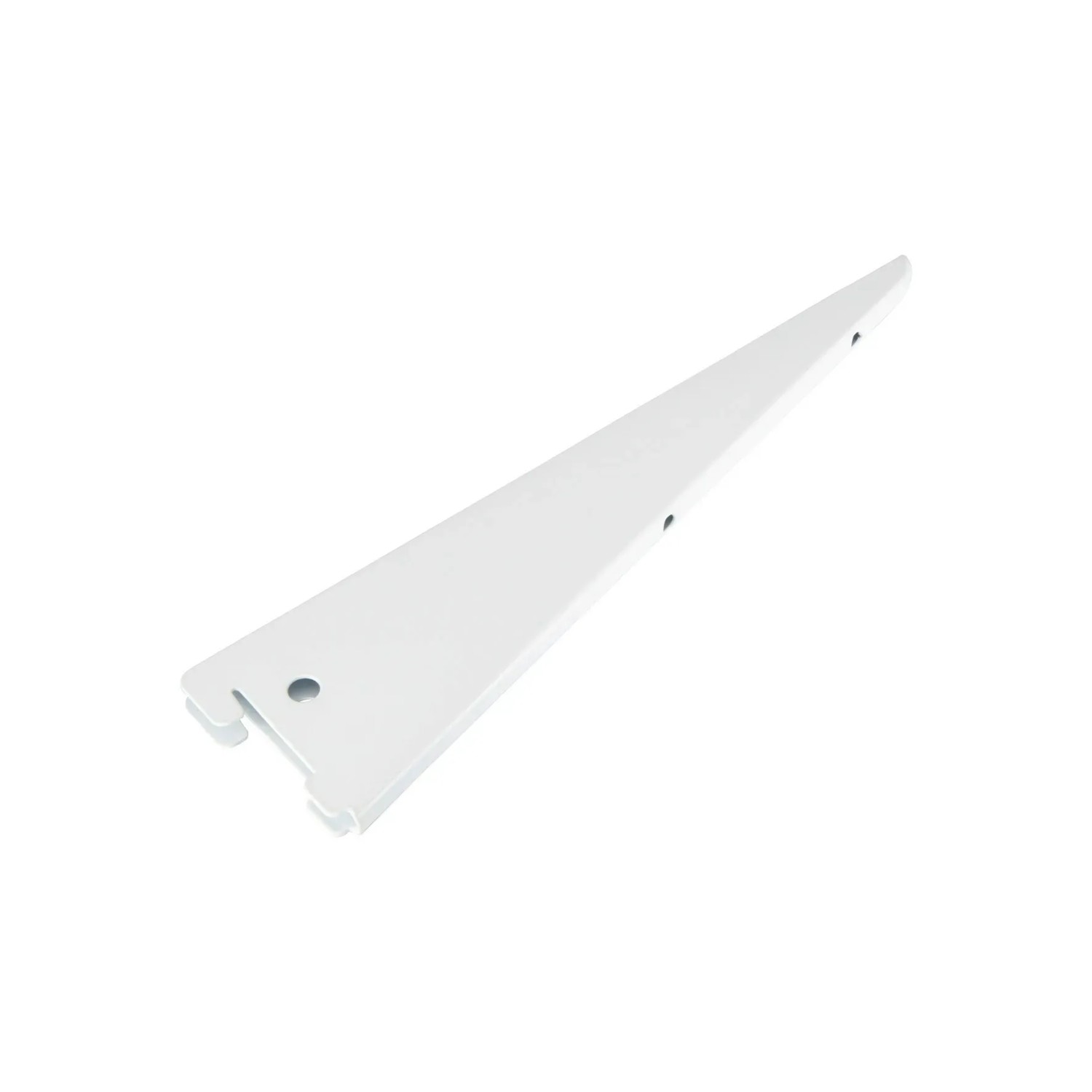 Staffa a U bianca (27 cm) per scaffali, acciaio, portata fino a 50 kg.