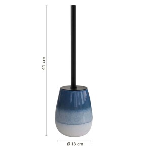 Scopino bagno Shjla in ceramica blu