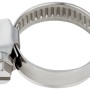 Fascetta stringitubo in acciaio inox, 16-27 mm, per collegamenti sicuri dei tubi.