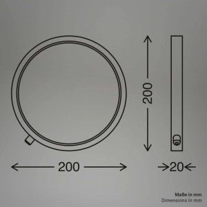 Lampada da tavolo LED RGBIC Ring Coloris dimmerabile 3W nero