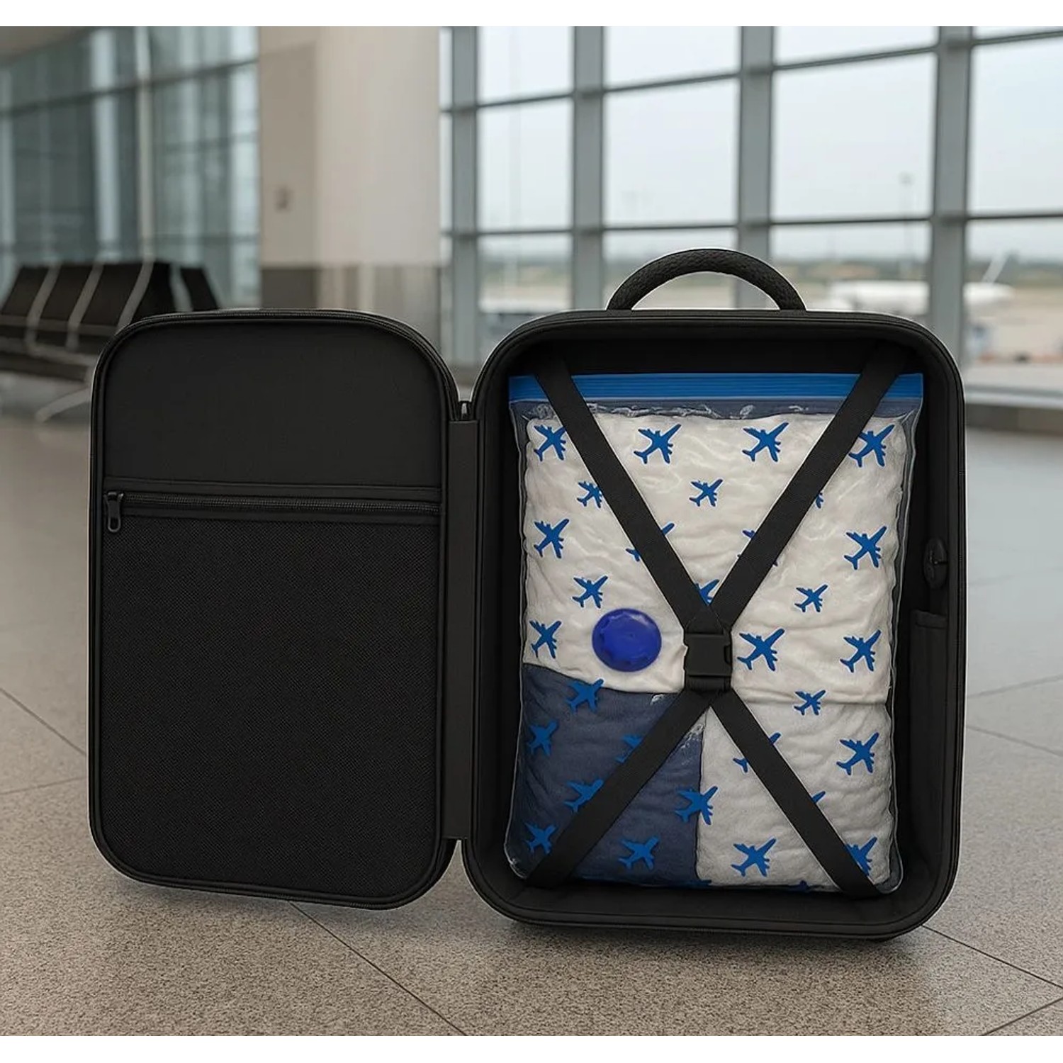 Set 2 Sacchetti sottovuoto per zaino da viaggio 40x45 cm_6