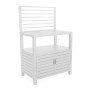 Armadio da esterno basso in alluminio bianco 90x56x141 cm