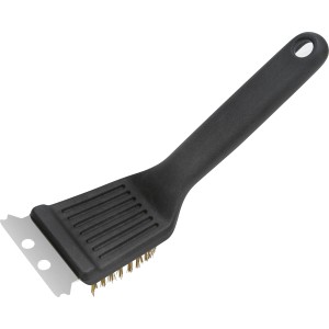 Spazzola per griglia 2 in 1 Jamestown con raschietto per la pulizia della griglia. Utensile per barbecue con setole e raschietto.