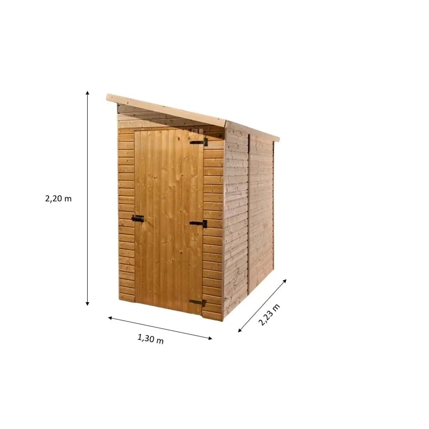 Casetta da giardino in legno sp 16 mm H220xL130xP223 cm_9