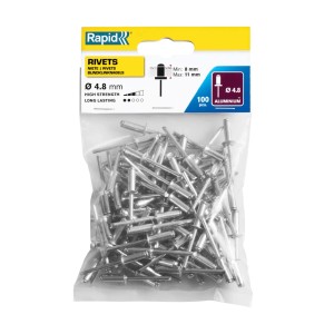 Rivetti Rapid Standard Ø4.8 x 14 mm Confezione da 100 Pezzi