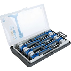 Set cacciaviti di precisione LUX Comfort, 6 pezzi in scatola. Cacciaviti per meccanica di precisione.