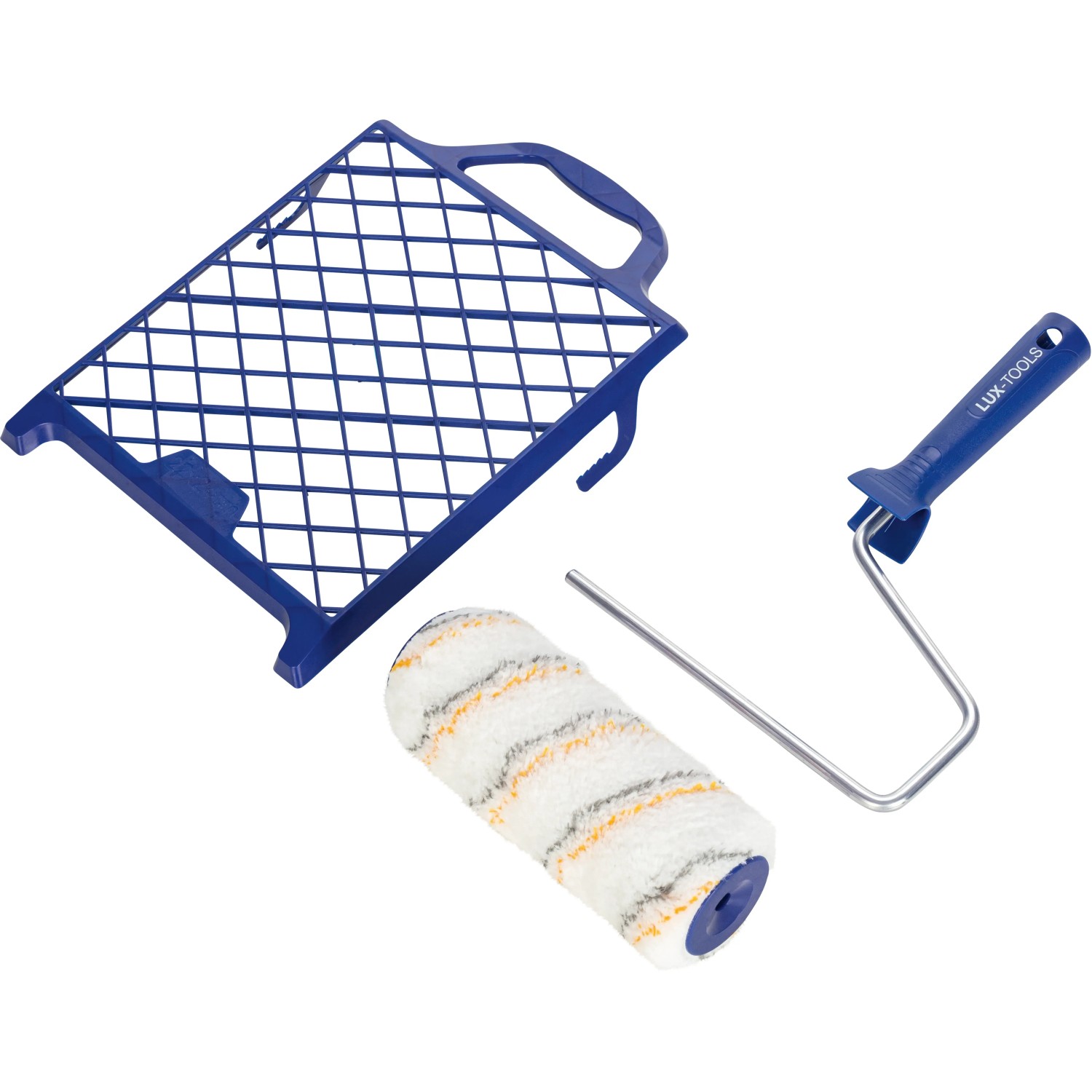Set rullo per pittura Lux, 3 pezzi: rullo, telaio e griglia per pittura murale e facciate.