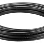 Tubo nero per microirrigazione arrotolato.