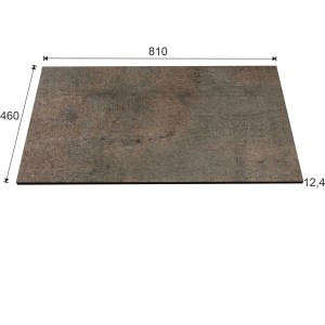 t.b.t. Top lavabo effetto pietra, 810x460x12.4 mm, per bagni moderni.