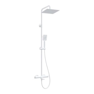 Colonna doccia miscelatore vasca termostatico Idrostile oro bianco 250x250 mm