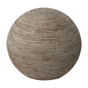 Sfera decorativa rustica OBI Changy, Ø 13cm, color moka, in terracotta per il giardino.