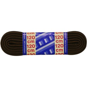 Lacci marroni, lunghezza 120 cm, per scarpe da lavoro.