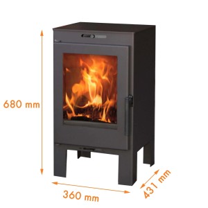 Stufa a legna t.b.t. con dimensioni. Stufa a legna per un calore accogliente in casa.