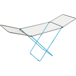 Stendibiancheria t.b.t. blu per asciugare i vestiti.