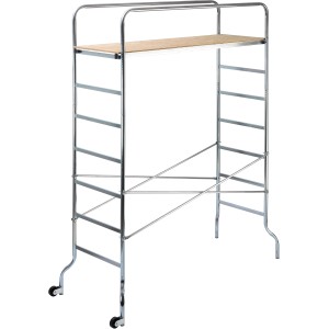 Trabattello mobile: Impalcatura mobile con piattaforma per lavori in quota.