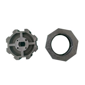 Accessorio domotica t.b.t., composto da due componenti grigi.