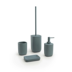 Scopino bagno Ylenia in resina azzurro polvere matt