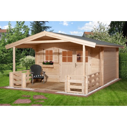 Casetta da giardino in legno Weka 136 B 2 naturale 22,04 m²