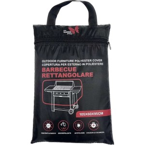 Copertura barbecue rettangolare 210D nero