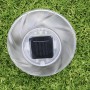 Flowclear Lampada solare a LED per piscina su erba, Ø 18cm, con pannello solare e cambio colore per illuminazione suggestiva.