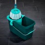 Testina di ricambio Leifheit per Clean Twist Disc Mop Ergo Micro Duo nel secchio.