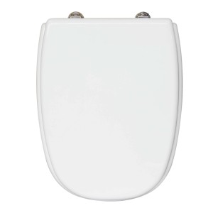 Copriwater ovale Square in mdf bianco