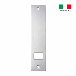 Placca copriavvolgitore alluminio interasse 185 mm grigio argento