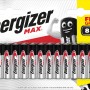 Energizer Max AAA Batterie, confezione da 8+4, batterie alcaline per dispositivi.