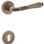 Set maniglia per porta in bronzo per interni.