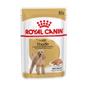 Royal Canin Poodle Adult cibo umido in salsa, busta da 85g per barboncini.