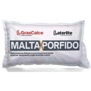 Malta da porfido Laterlite grigio 25 Kg