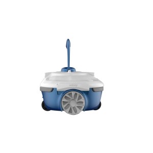 Pulitore per piscina t.b.t. blu con ruote e maniglia.