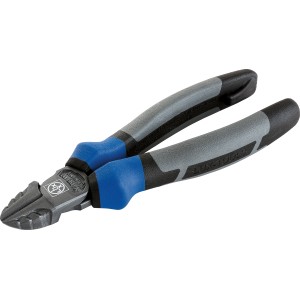 Tronchese laterale LUX Professional 160 mm con manico blu-grigio. Pinza per tagliare fili.
