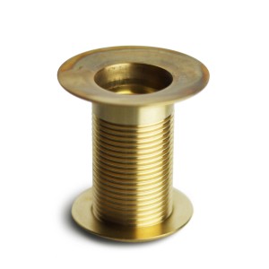 Raccordo di scarico in ottone per fontane da giardino.