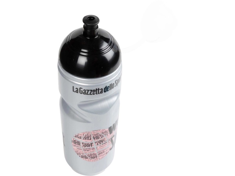 Borraccia plastica Gazzetta dello Sport 800 ml argento e rosa