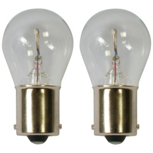Due lampadine Bosch GLL Pure Light P21W per auto, trasparenti.