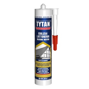 Silicone neutro Tytan marrone scuro, ideale per giunti interni ed esterni.