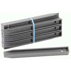 t.b.t. per recinzioni da giardino, set con pali grigi multipli.