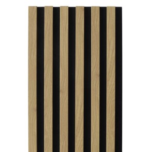 Pannello fonoassorbente decorativo Saragossa beige 240x30 cm Sp. 19 mm