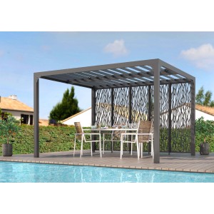 Pannelli Moucharabieh per pergola 3630 in acciaio 4 pz. 360 cm