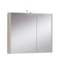 Mobile bagno specchiera contenitore 80 cm 2 ante Verde Timo Opaco