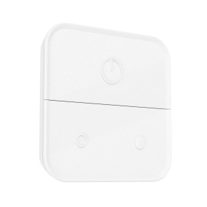 Interruttore a parete bianco Eglo Connect Zigbee per dimmerare e cambiare il colore della luce.