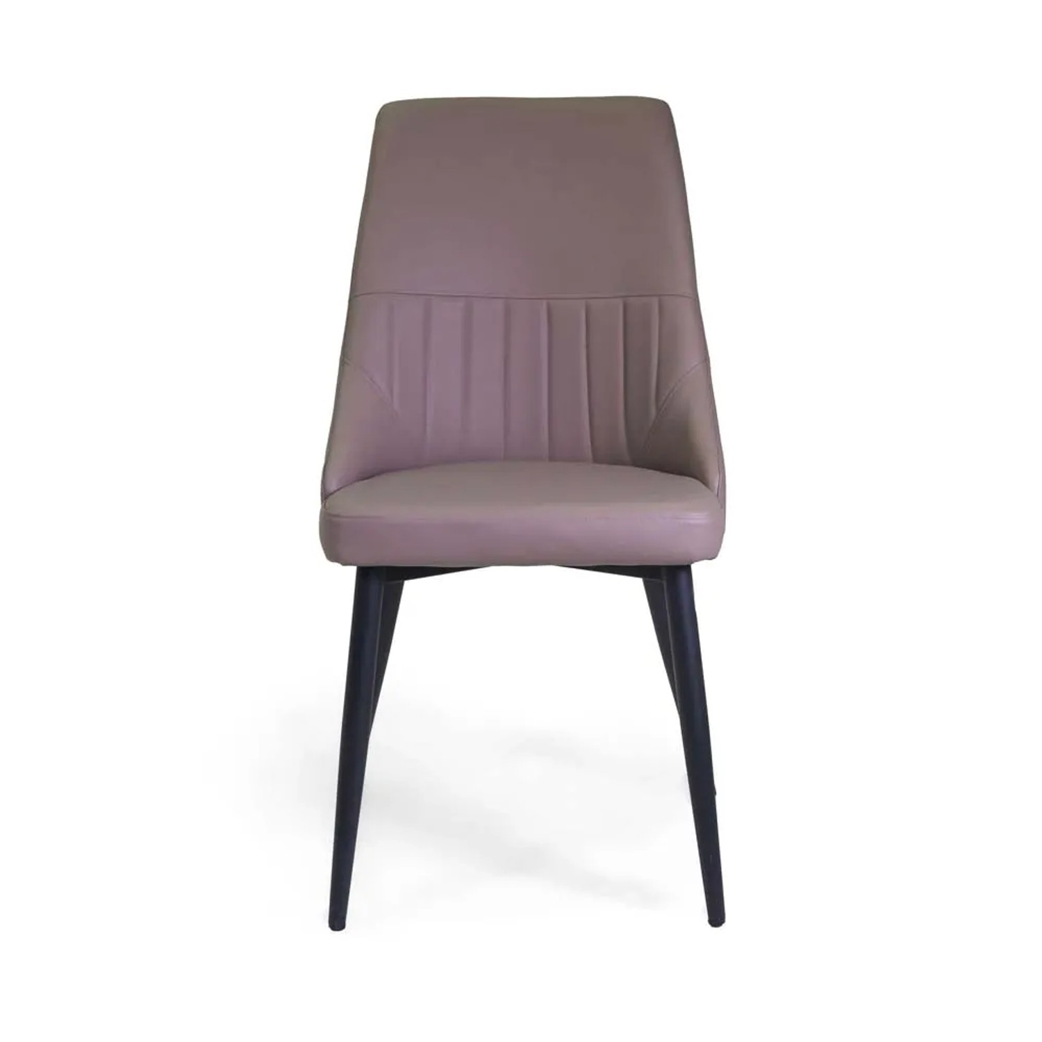 Sedia in ecopelle Oliver tortora 48x58xh48/90 cm_4