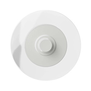 Accessorio bagno t.b.t. in bianco, vista dall'alto.