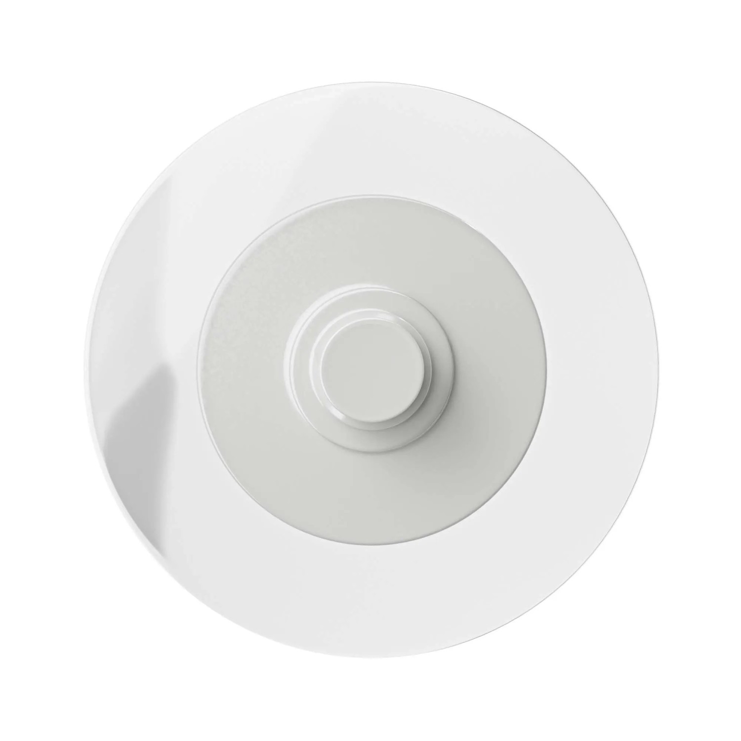 Accessorio bagno t.b.t. in bianco, vista dall'alto.