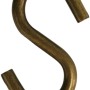 Gancio a S in metallo color oro per set di ganci e occhielli.